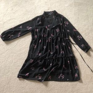 Black and floral Michel Studio Collection dress